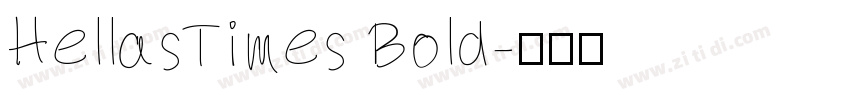 HellasTimes Bold字体转换